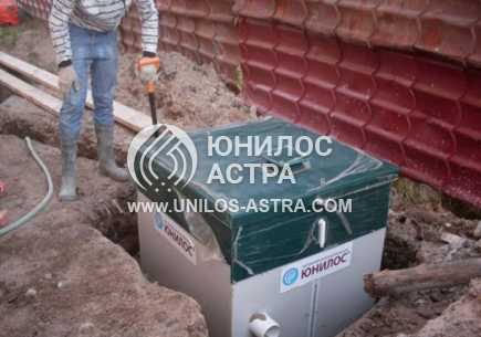Работы по установке септика Астра 4 ПР